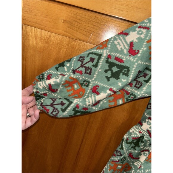 Anouk by Myntra Dress L Green Boho Cottagecore 3/4 Sleeve Midi Pockets Tie Back - Picture 4 of 10